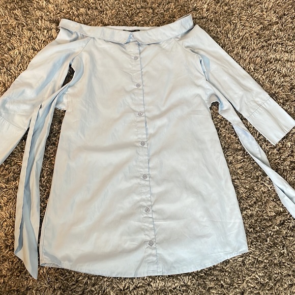 Boohoo off shoulder shirt dress - Picture 5 of 7